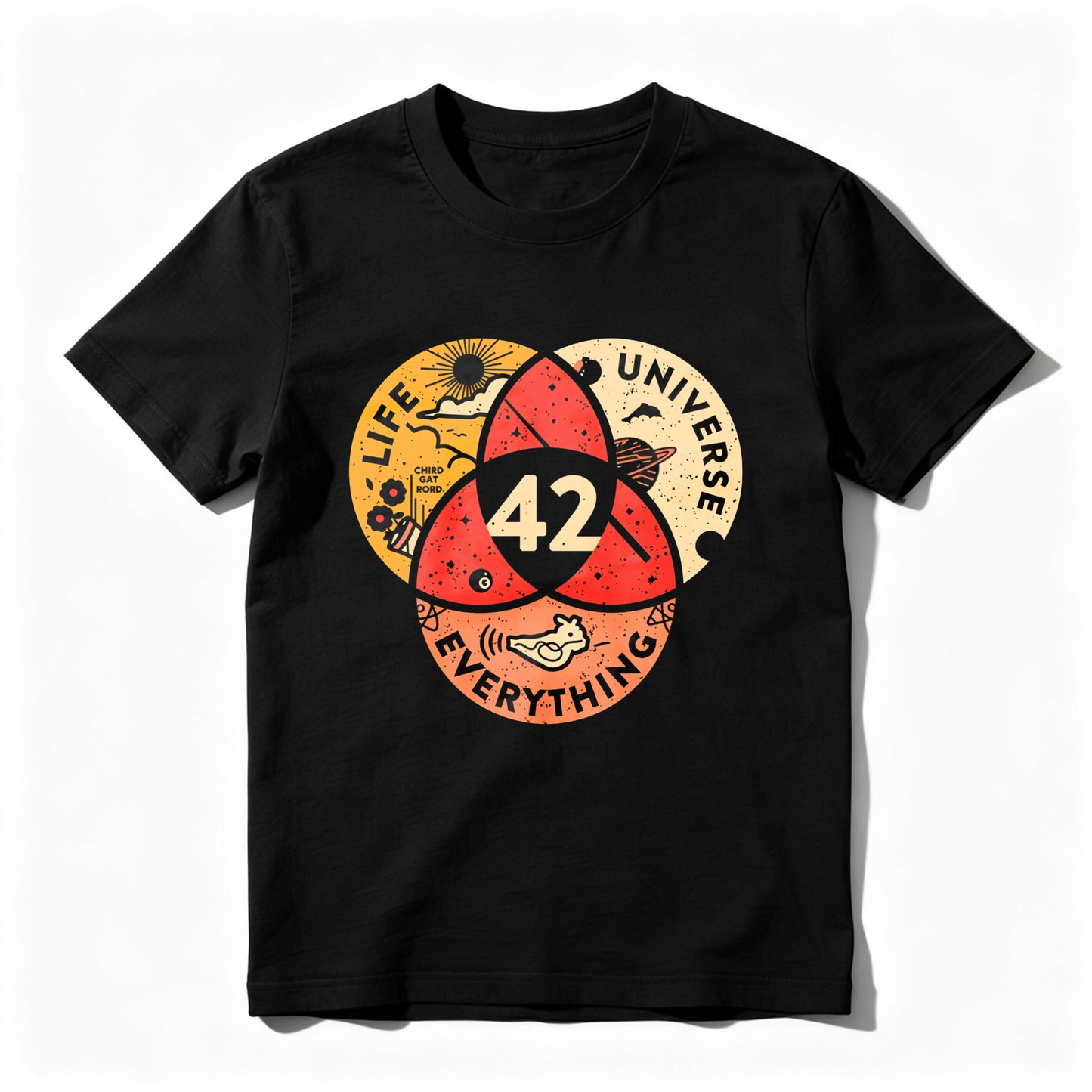 Wardrobecart Life Universe Everything Number Forty Two Unisex Classic T-shirt