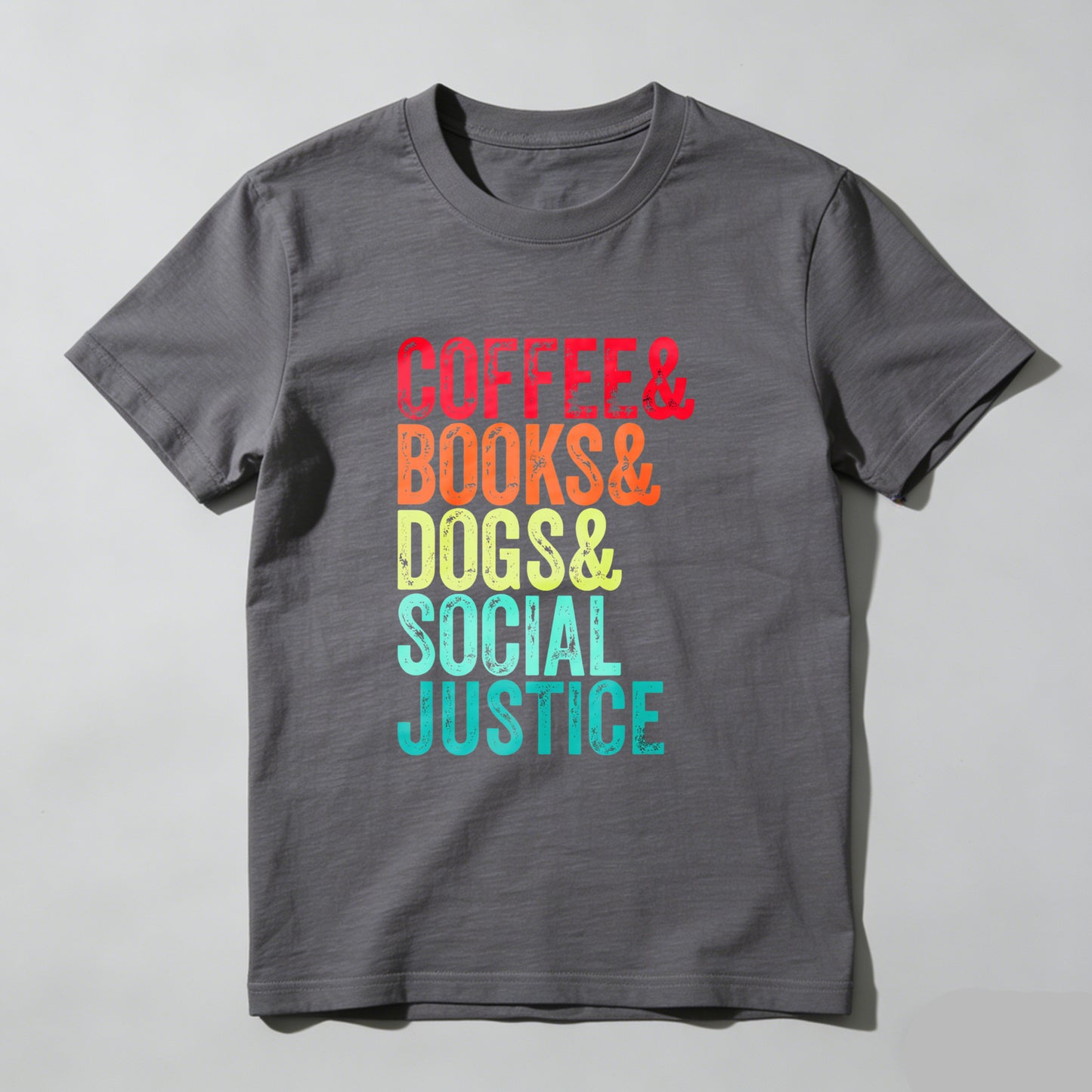 Wardrobecart Coffee Books Dogs Social Justice Unisex Classic T-shirt