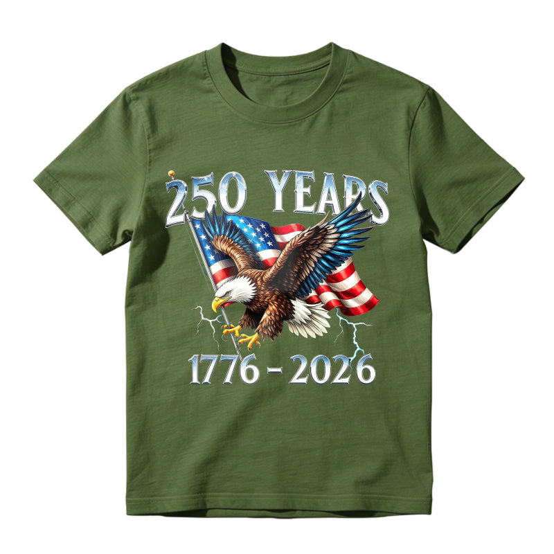 American Eagle And Flag 250 Years 1776 2026 Unisex Classic T-shirt