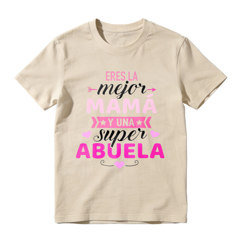 Women'S Black Mother'S Day T-Shirt with Pink Letter Print-Mejor Mama Design, Short Sleeve Crew Neck, Comfortable  , Machine Washable, Perfect Gift for Mom, Allseason Apparel| Mother'S Day Theme| Stretchy Fabric