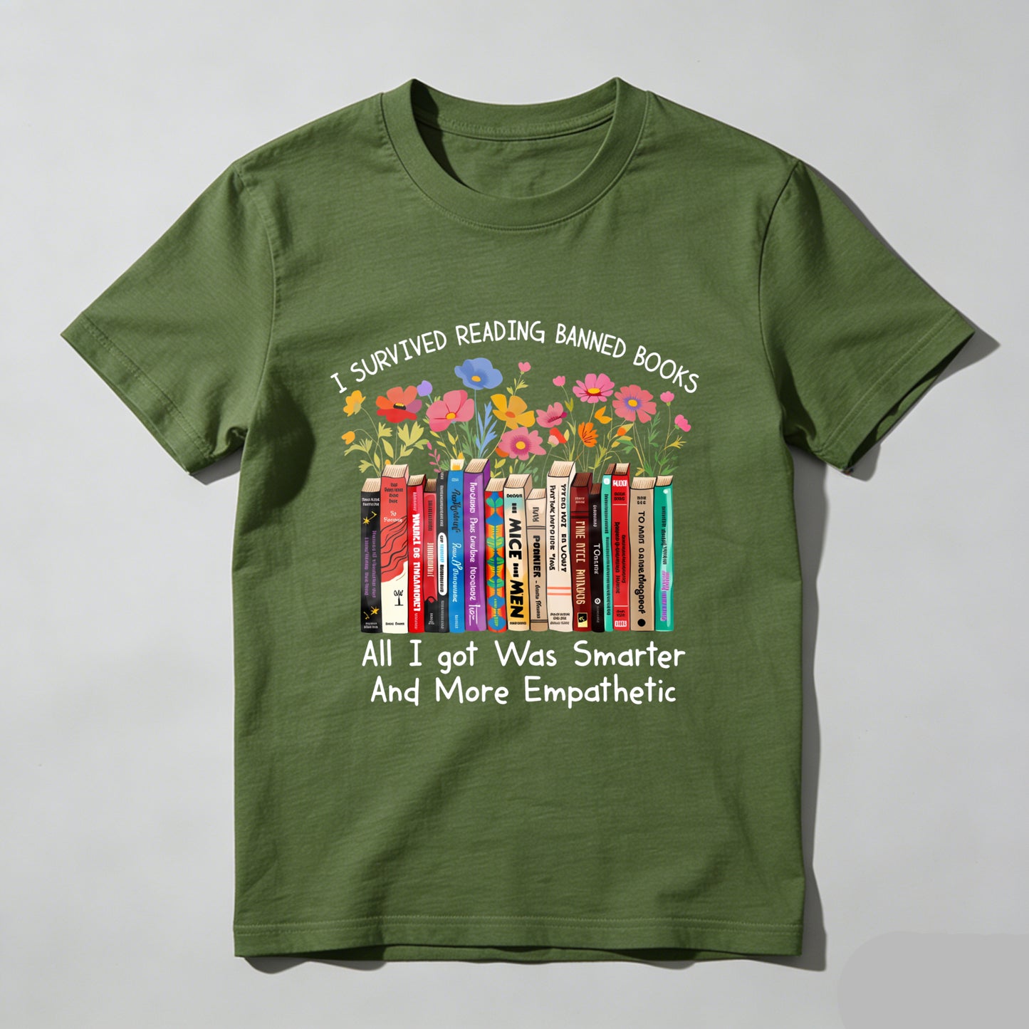 Wardrobecart I Survived Reading Banned Books   All I Got Was Smarter And More Empathetic Unisex Classic T-shirt