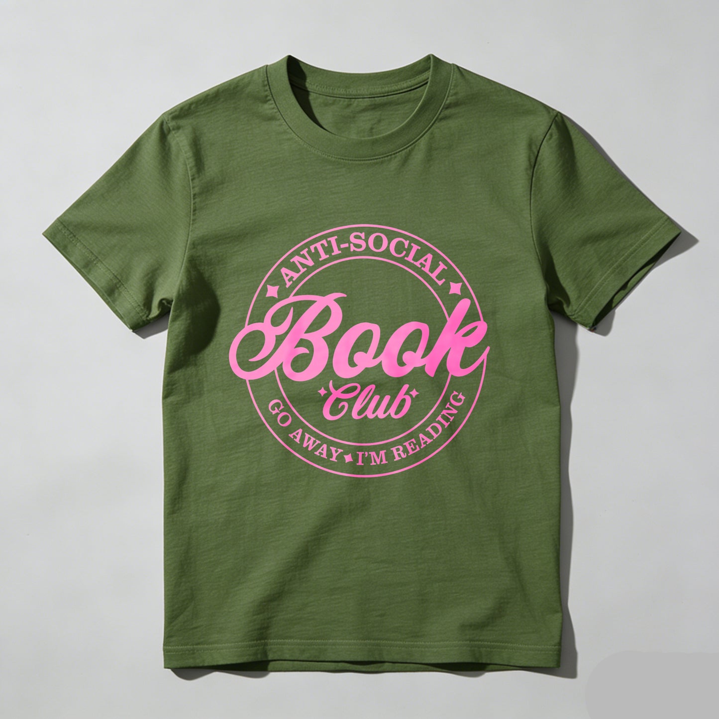 Wardrobecart Anti Social Book Club Go Away I'm Reading Unisex Classic T-shirt 100% cotton