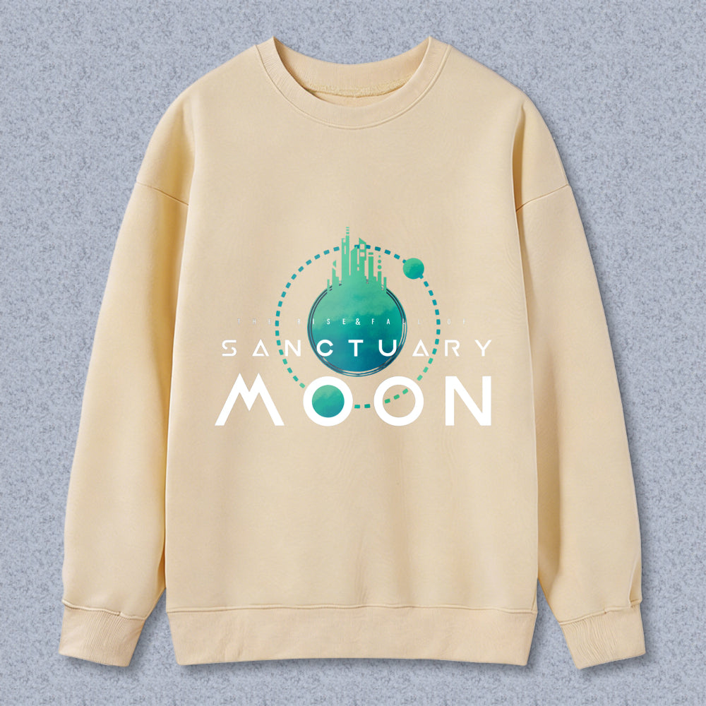 Wardrobecart Sanctuary Moon Logo Design Unisex Classic Sweatshirt