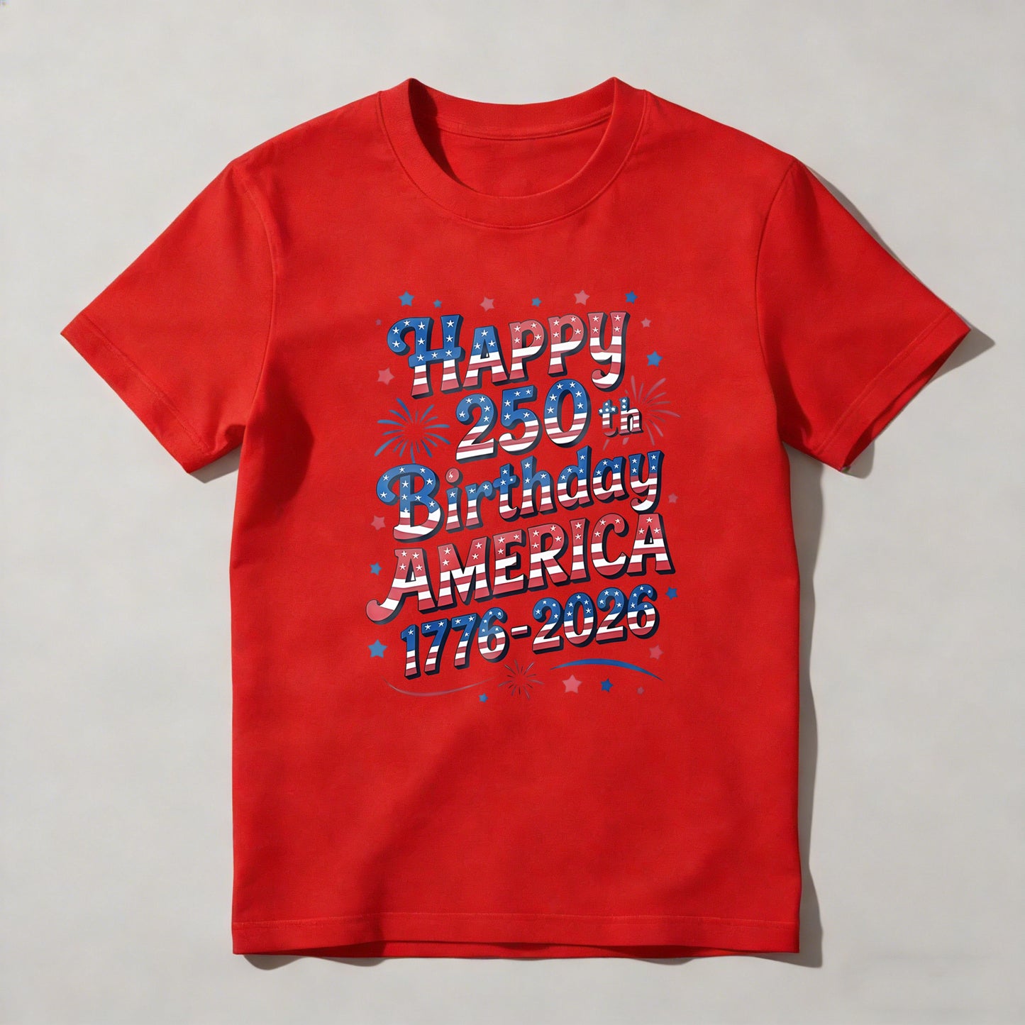 Happy 250th Birthday America 1776 2026 T-shirt