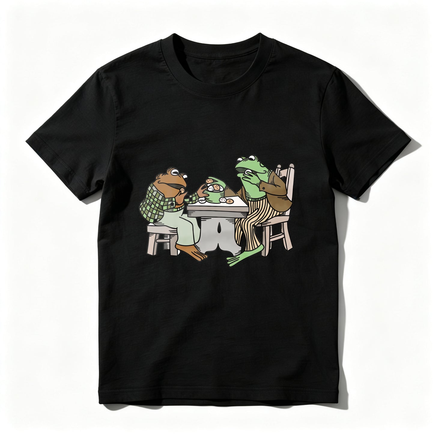 Wardrobecart Frogs Sitting At Table Eating Pizza Unisex Classic T-shirt