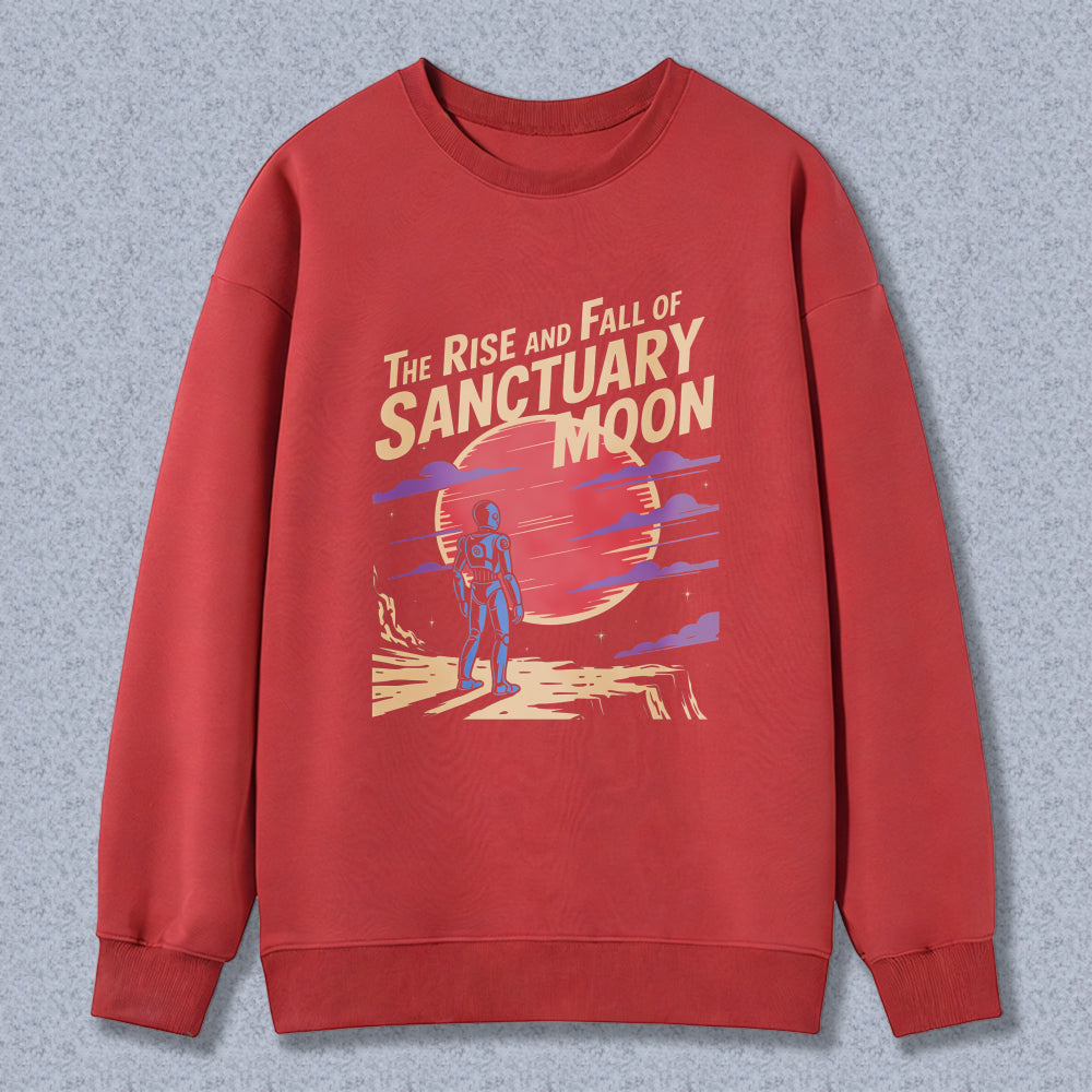 Wardrobecart The Rise And Fall Of Sanctuary Moon Graphic Design Unisex Classic Sweatshirt