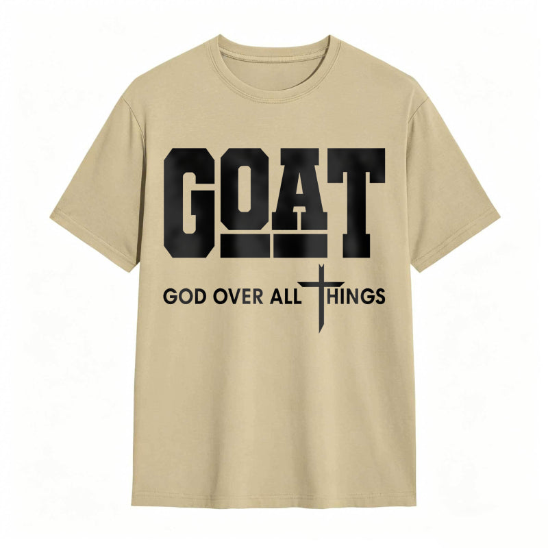 GOAT (“God Over All Things”) graphic T-shirt