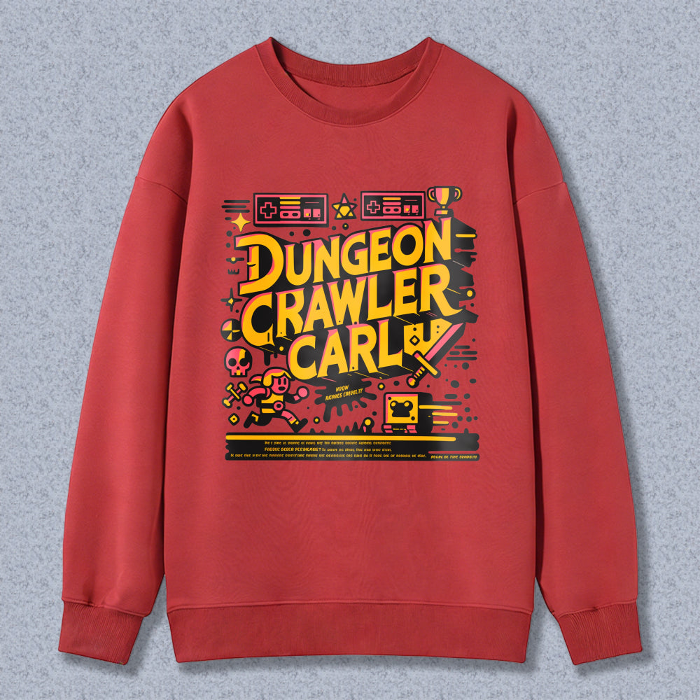 Wardrobecart Dungeon Crawler Carl Pixel Art Design Unisex Classic Sweatshirt