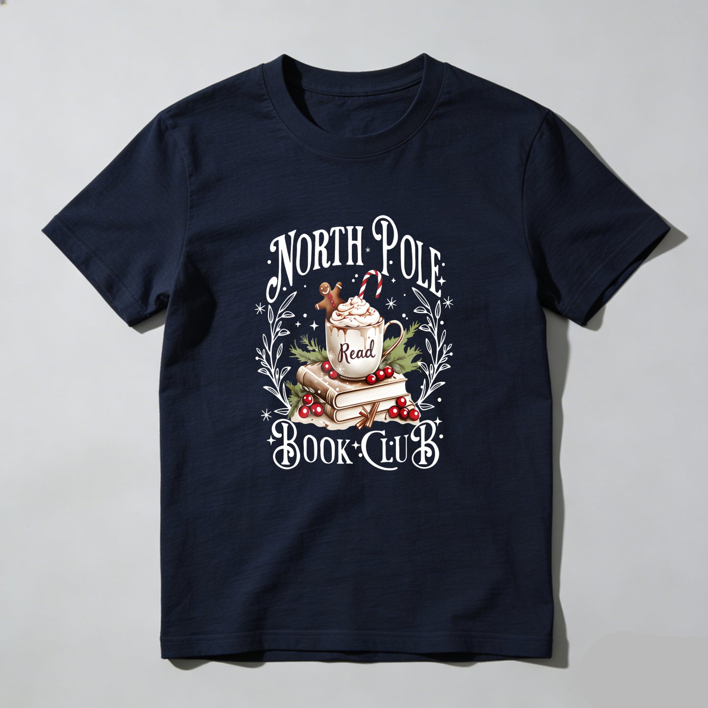 Wardrobecart North Pole Book Club Christmas Reading Theme Unisex Classic T-shirt