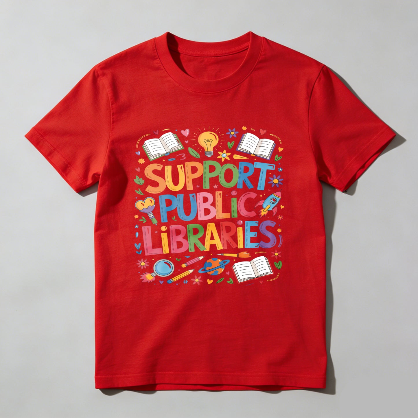 Wardrobecart Support Public Libraries Unisex Classic T-shirt
