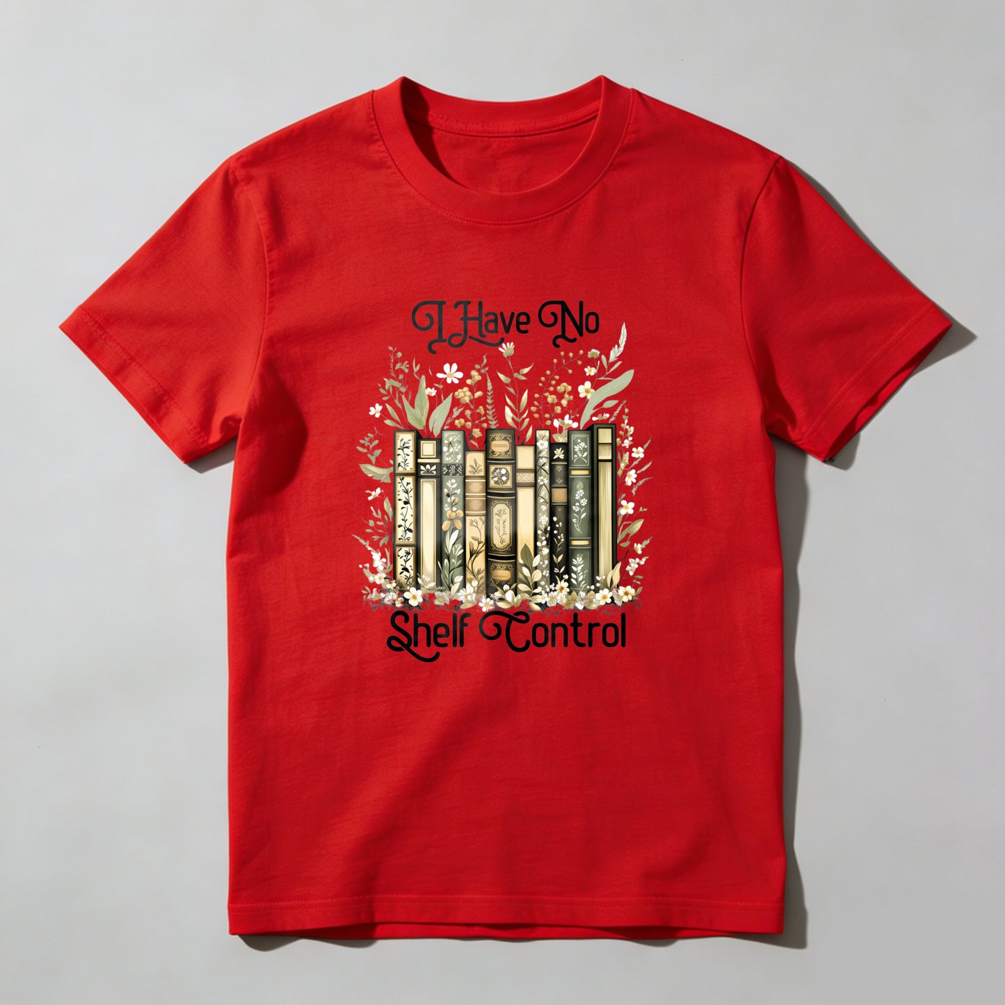 Wardrobecart Books Flowers Leaves Nature Garden Reading Magic Control Unisex Classic T-shirt