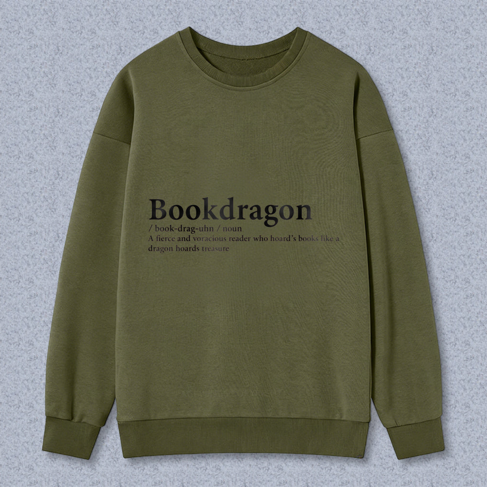 Wardrobecart Bookdragon Definition Unisex Classic Sweatshirt