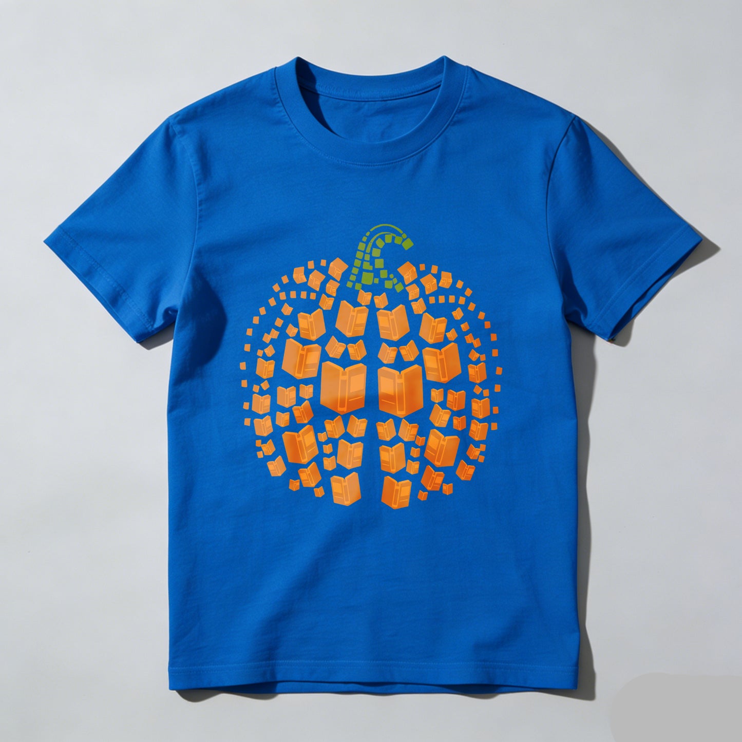 Wardrobecart Pumpkin Made Of Open Books Pattern Unisex Classic T-shirt