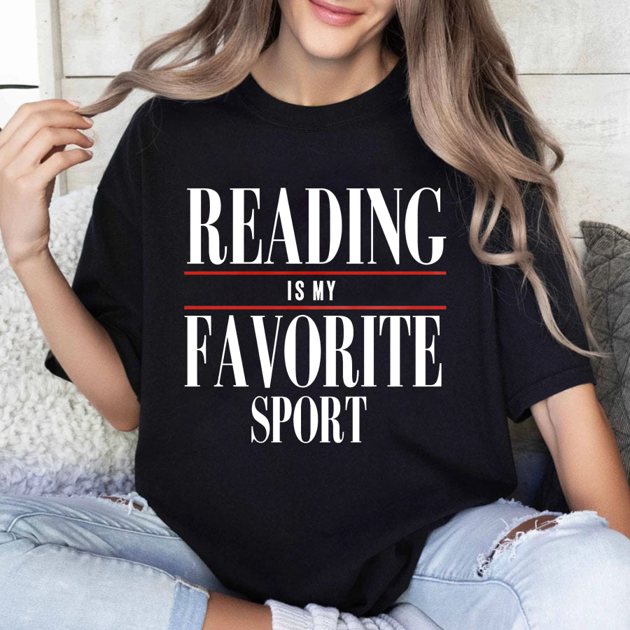 Wardrobecart Reading Is My Favorite Sport Unisex Classic T-shirt