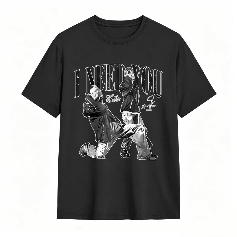 I Need You K-POP World Tour 2026 Vintage Hip Hop Graphic Tee