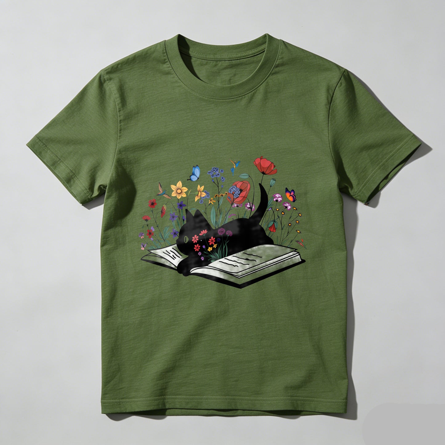 Wardrobecart Book With Flowers Blooming From Pages Unisex Classic T-shirt