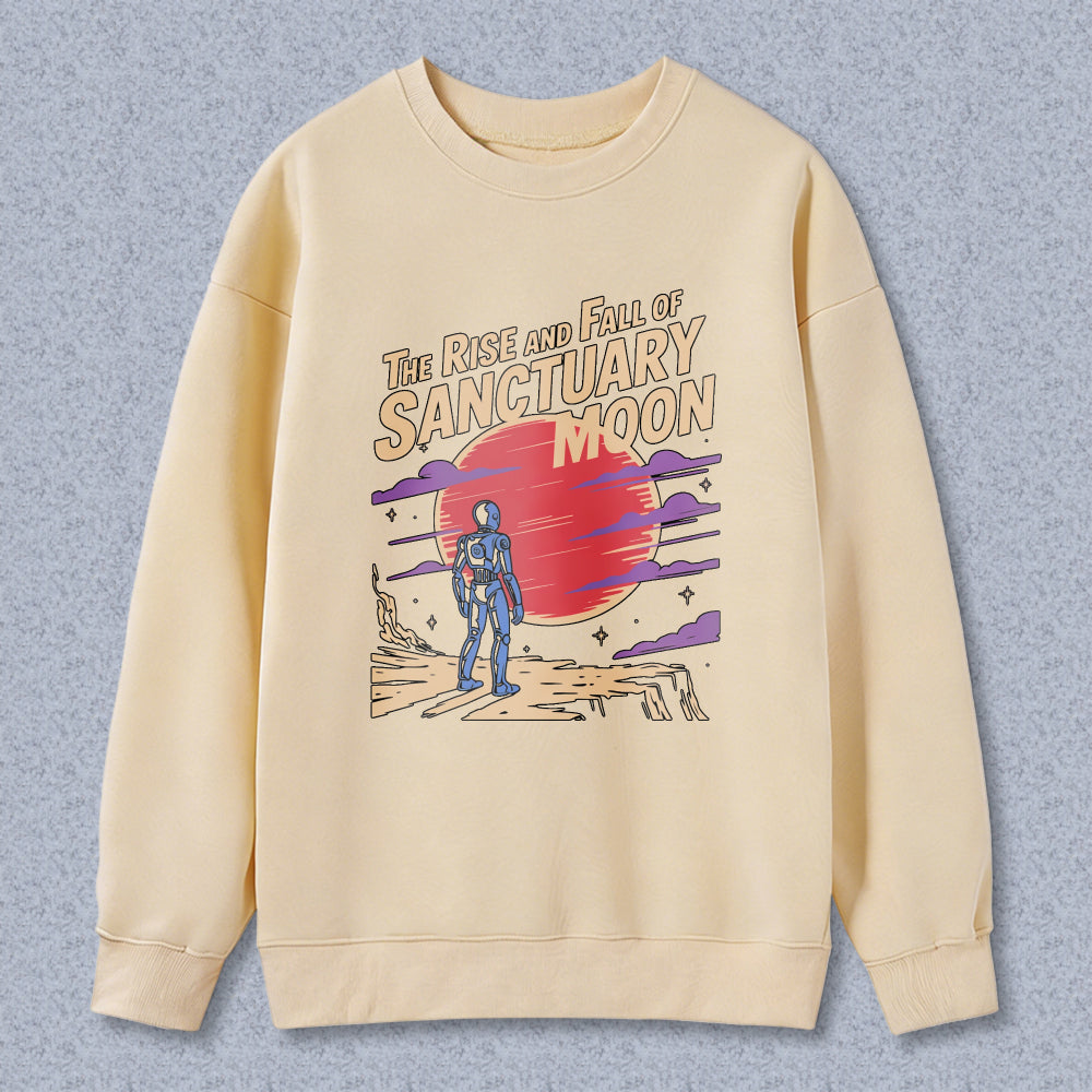 Wardrobecart The Rise And Fall Of Sanctuary Moon Graphic Design Unisex Classic Sweatshirt