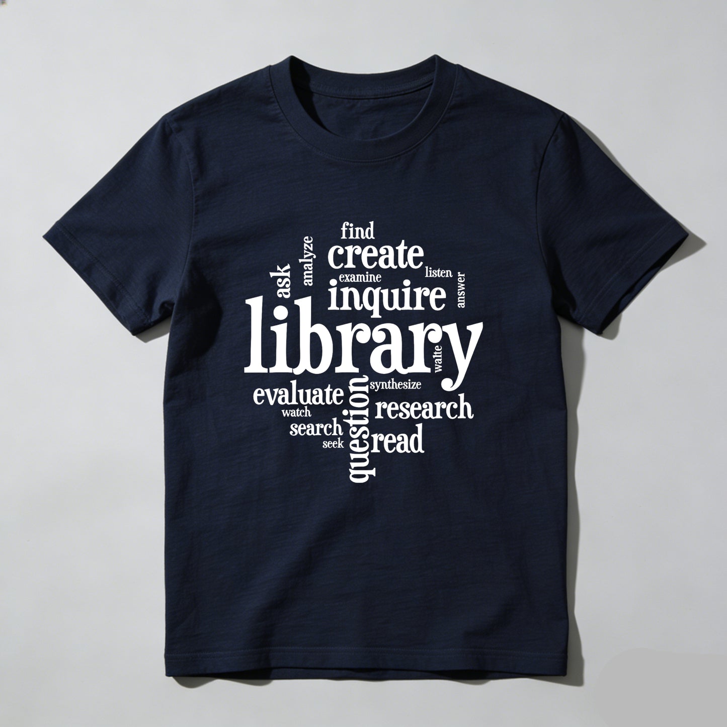 Wardrobecart Library Inquire Research Read Create Evaluate Ask Find Unisex Classic T-shirt