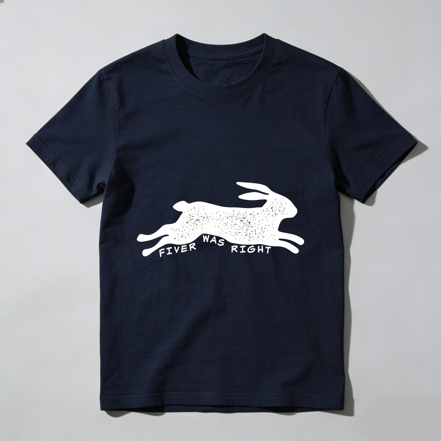 Wardrobecart Fiver Was Right Rabbit Print Unisex Classic T-shirt