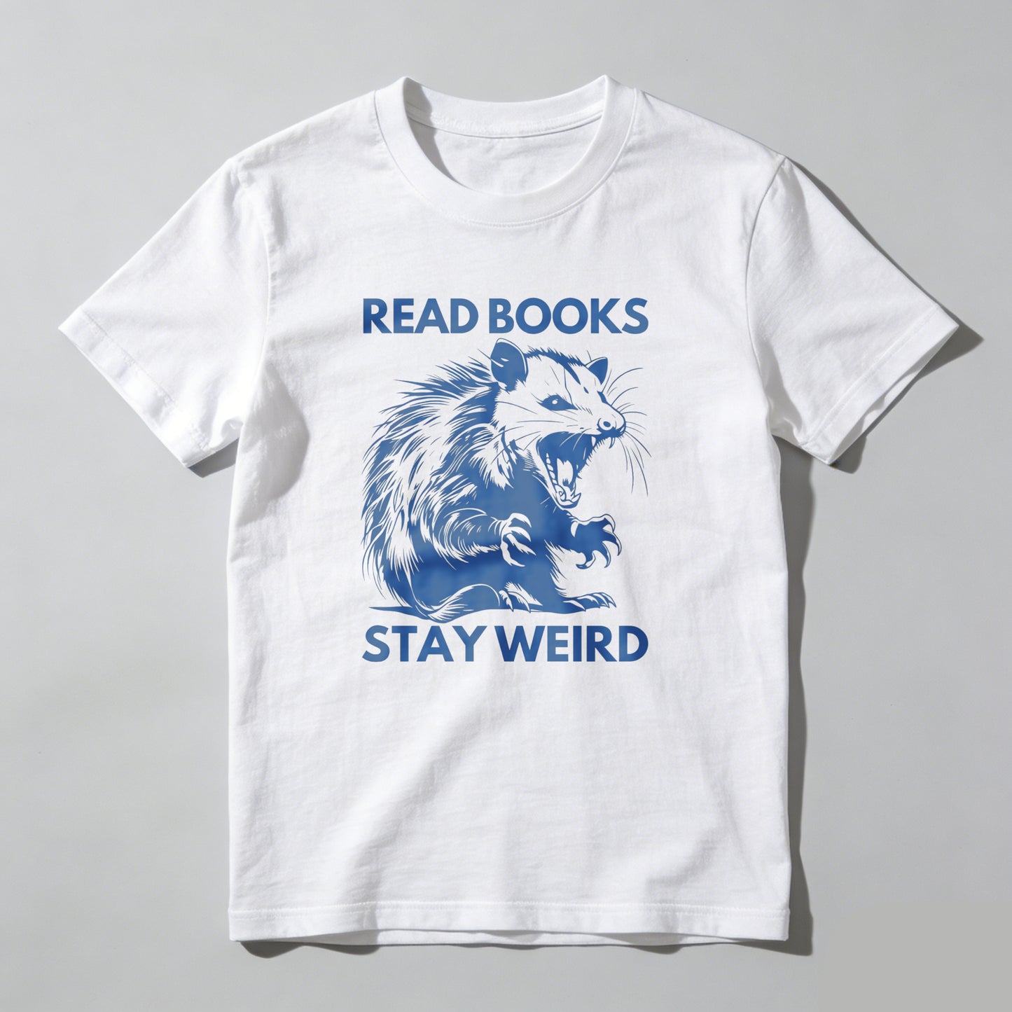 Wardrobecart Read Books Stay Weird Rat Design Unisex Classic T-shirt