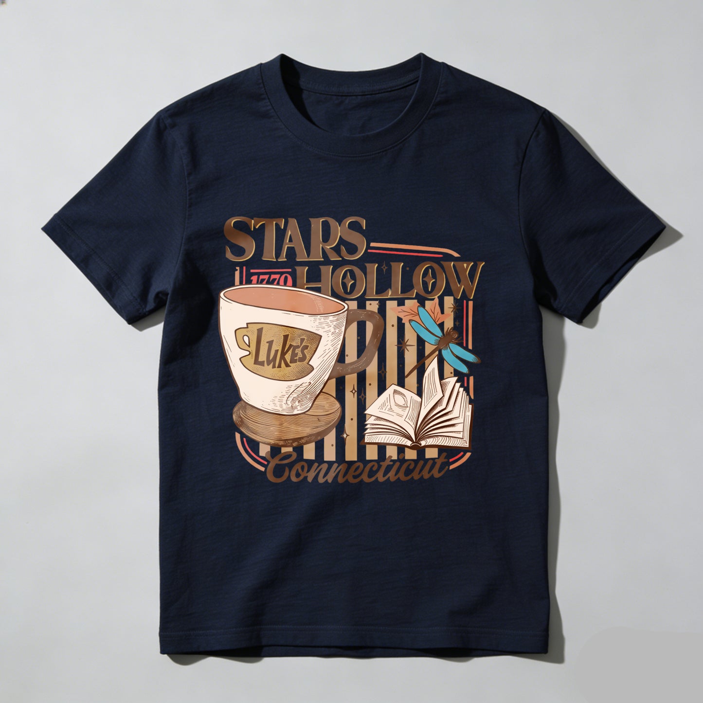 Wardrobecart Stars Hollow Luke's Diner Book Dragonfly Connecticut Unisex Classic T-shirt