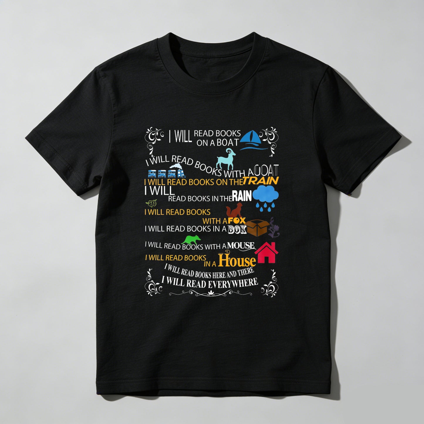 Wardrobecart I Will Read Books Everywhere Unisex Classic T-shirt