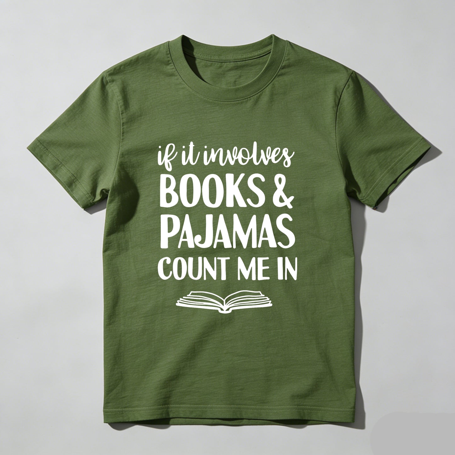 Wardrobecart If It Involves Books And Pajamas Count Me In Unisex Classic T-shirt