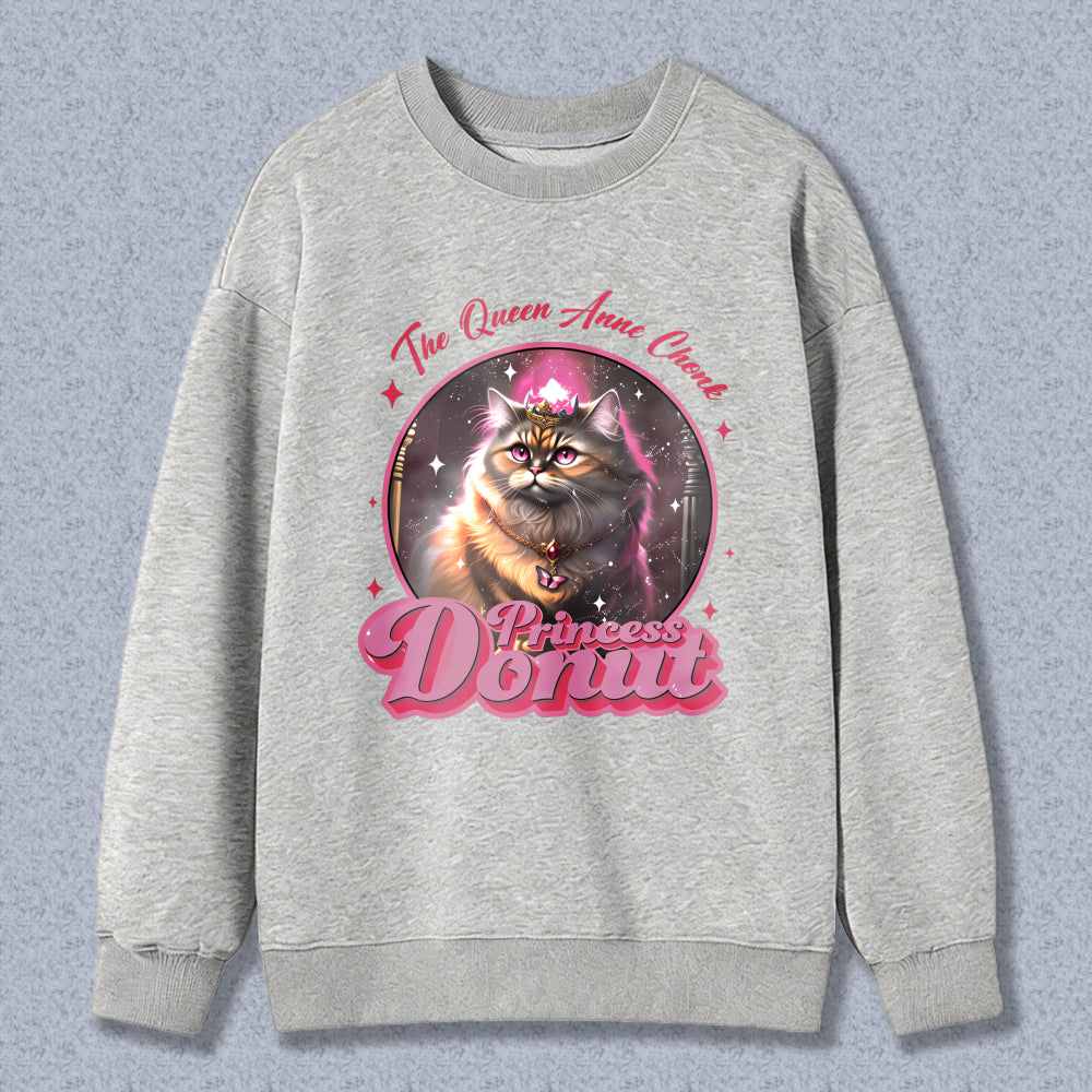 Wardrobecart Cat Princess Dorut The Queen Anne Chant Unisex Classic Sweatshirt