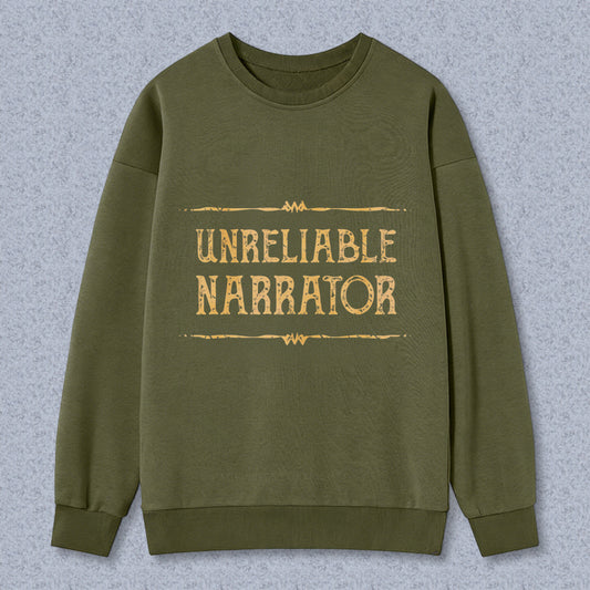 Wardrobecart Unreliable Narrator Unisex Classic Sweatshirt