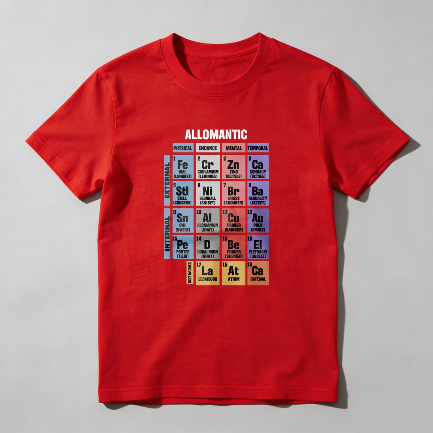 Wardrobecart Allomantic Elemental Periodic Table Design Unisex Classic T-shirt