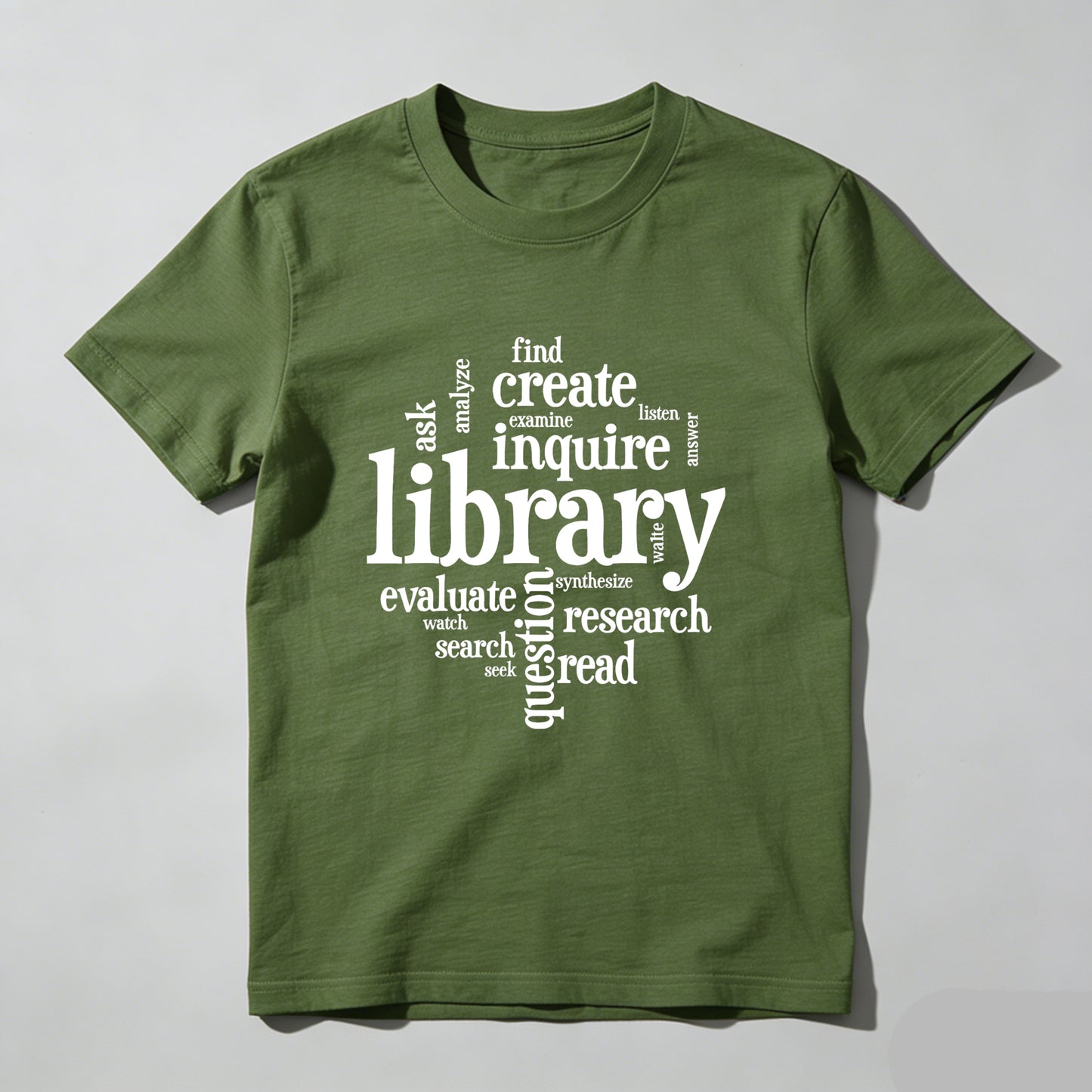 Wardrobecart Library Inquire Research Read Create Evaluate Ask Find Unisex Classic T-shirt