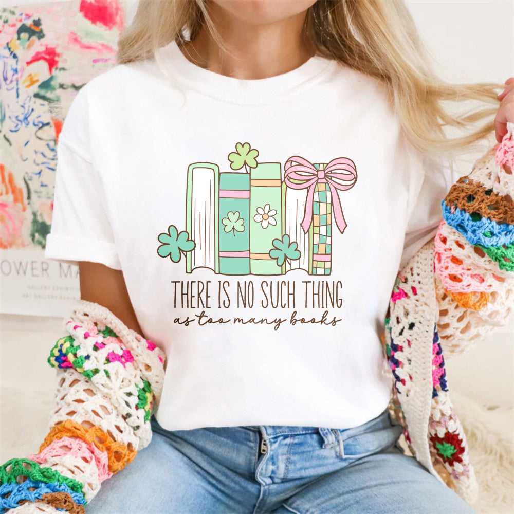 Wardrobecart Books With Flowers And Ribbon Design Unisex Classic T-shirt