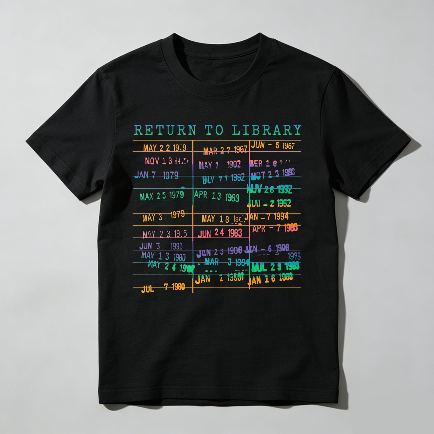 Wardrobecart Return To Library Date List Unisex Classic T-shirt