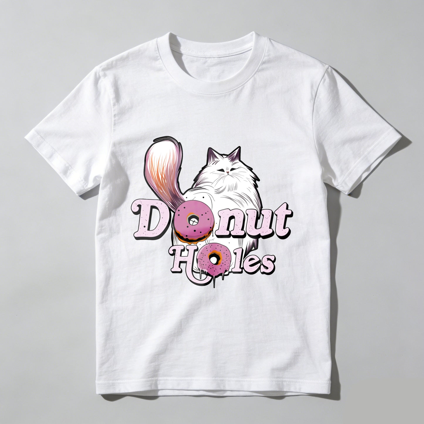 Wardrobecart Donut Holes Cat And Donuts Unisex Classic T-shirt