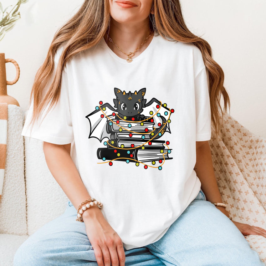 Wardrobecart Bat With Books And Lights Unisex Classic T-shirt