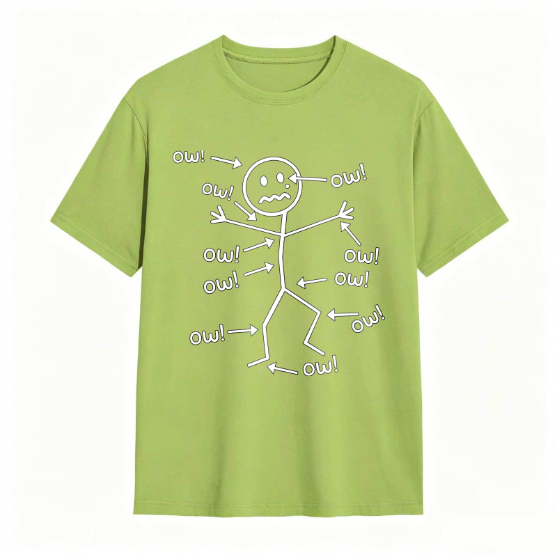 Owl Stick Figure With Arrows And Text Unisex Classic T-shirt