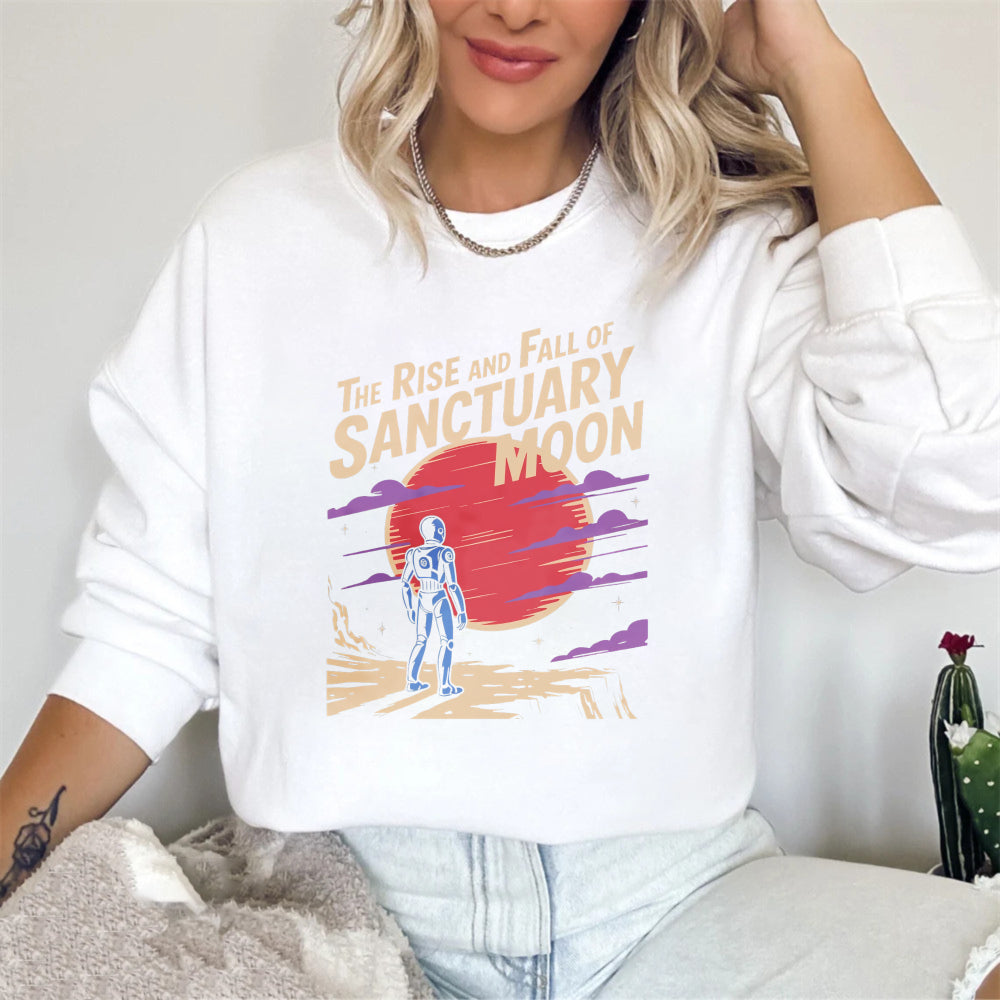 Wardrobecart The Rise And Fall Of Sanctuary Moon Graphic Design Unisex Classic Sweatshirt