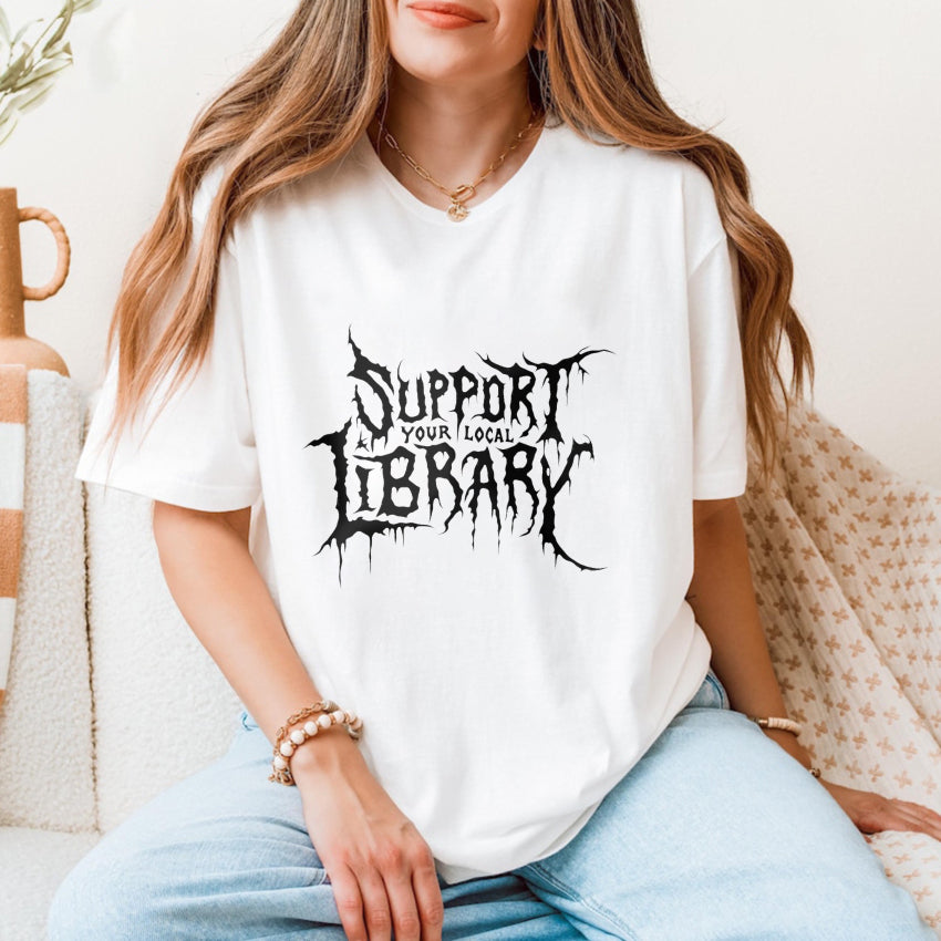 Wardrobecart Support Your Local Library Unisex Classic T-shirt