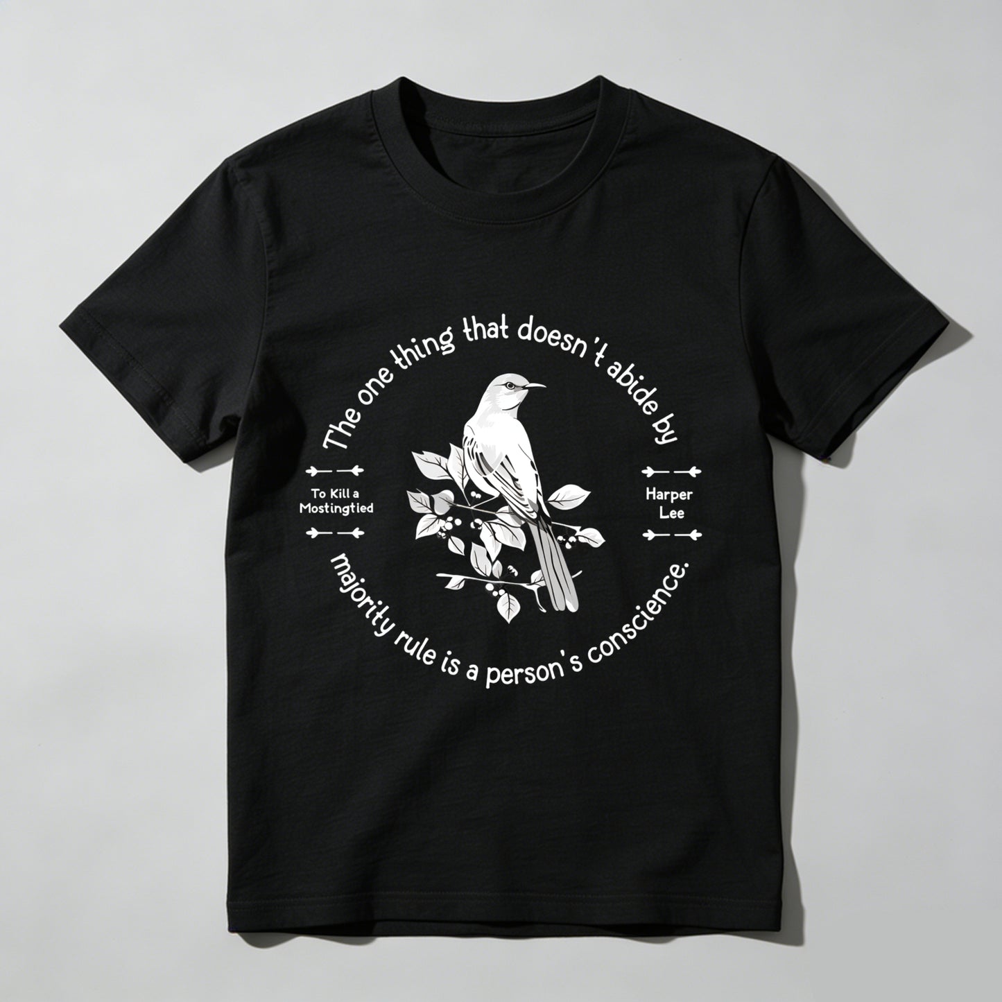 Wardrobecart The One Thing That Doesn't Abide By Majority Rule Is A Person's Conscience Unisex Classic T-shirt