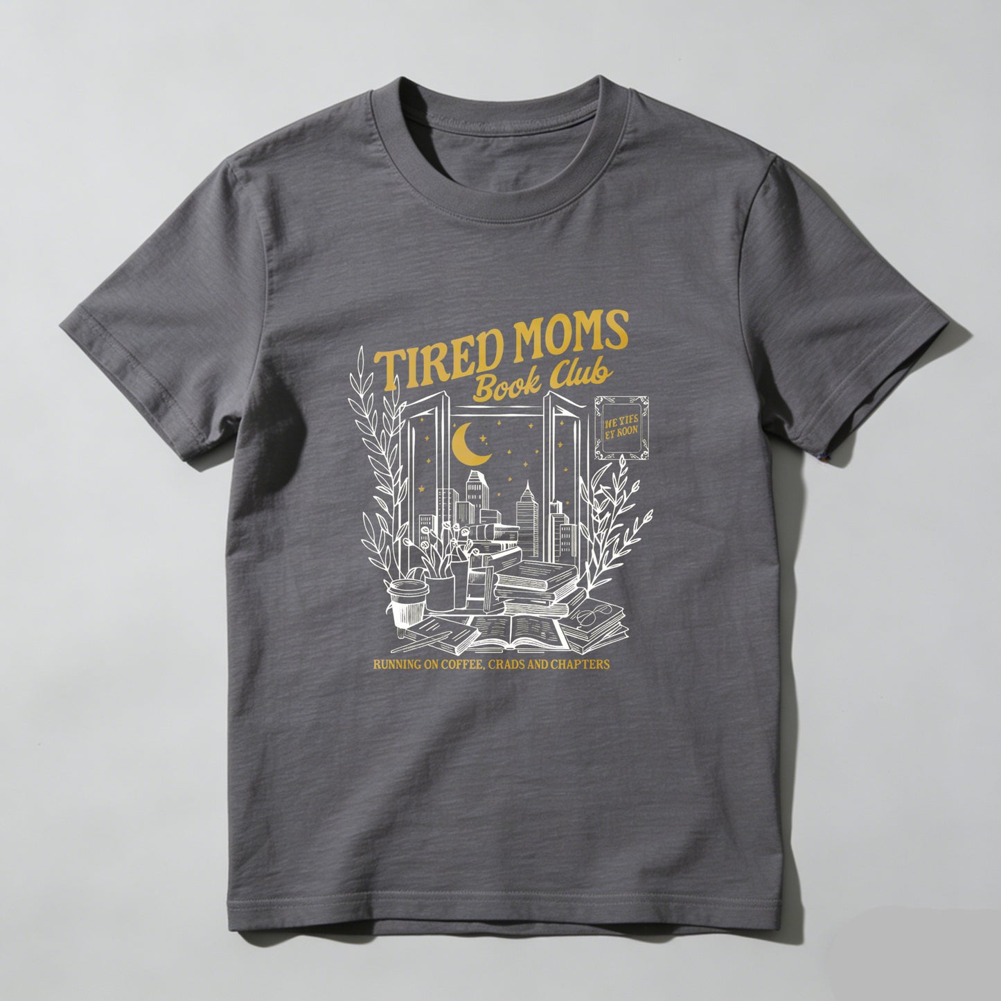 Wardrobecart Tired Moms Book Club Night Reading Scene Unisex Classic T-shirt