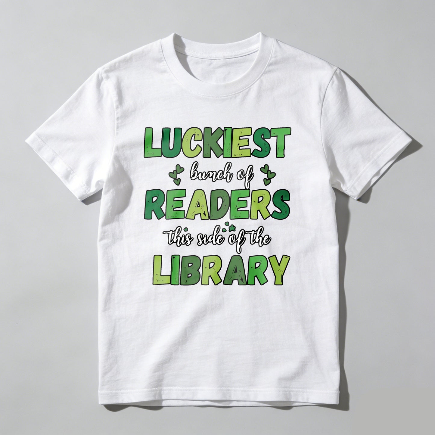 Wardrobecart Luckiest Bunch Of Readers This Side Of The Library Unisex Classic T-shirt