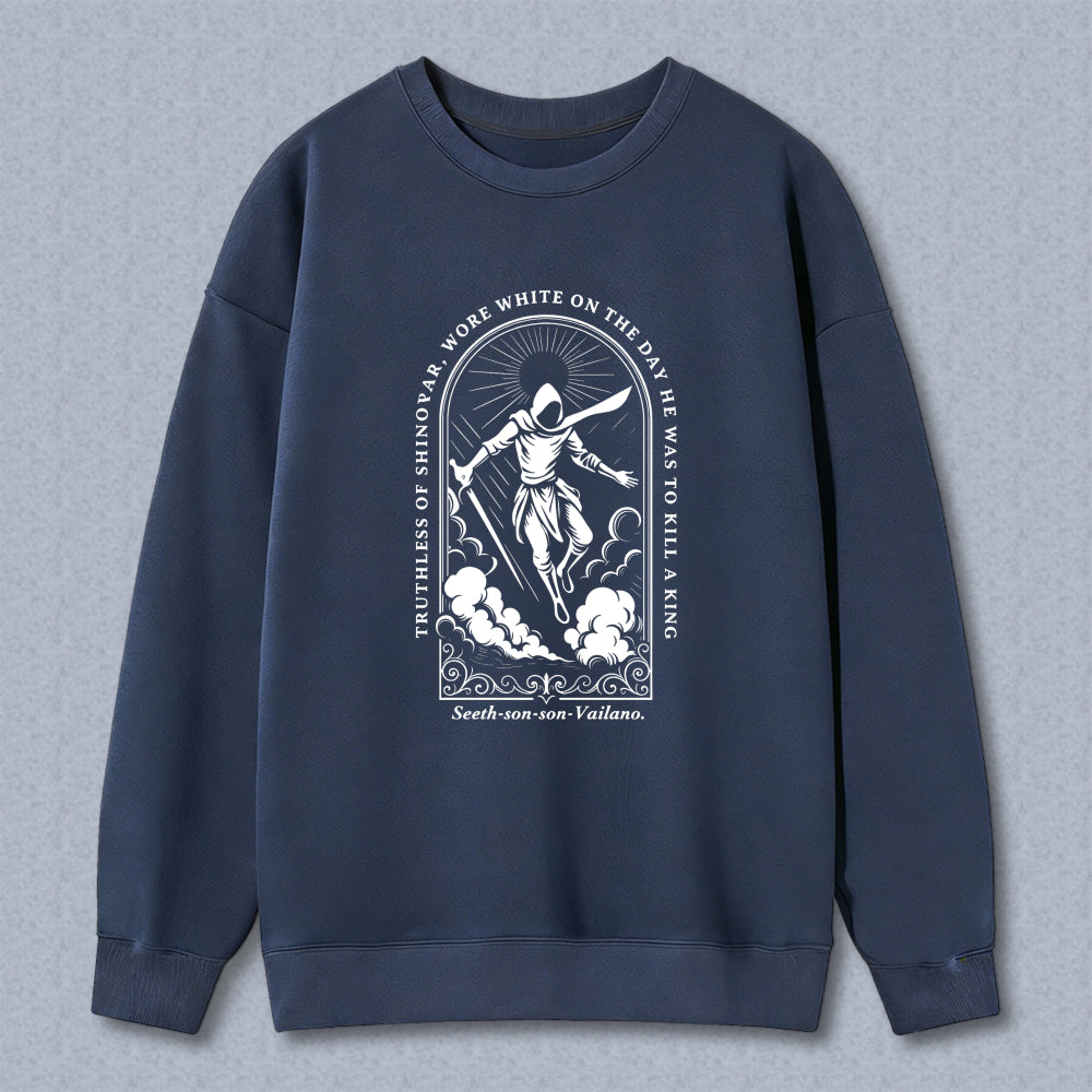 Wardrobecart Lord Of The Rings Frodo Baggins With Sword And Ring Design Unisex Classic Sweatshirt