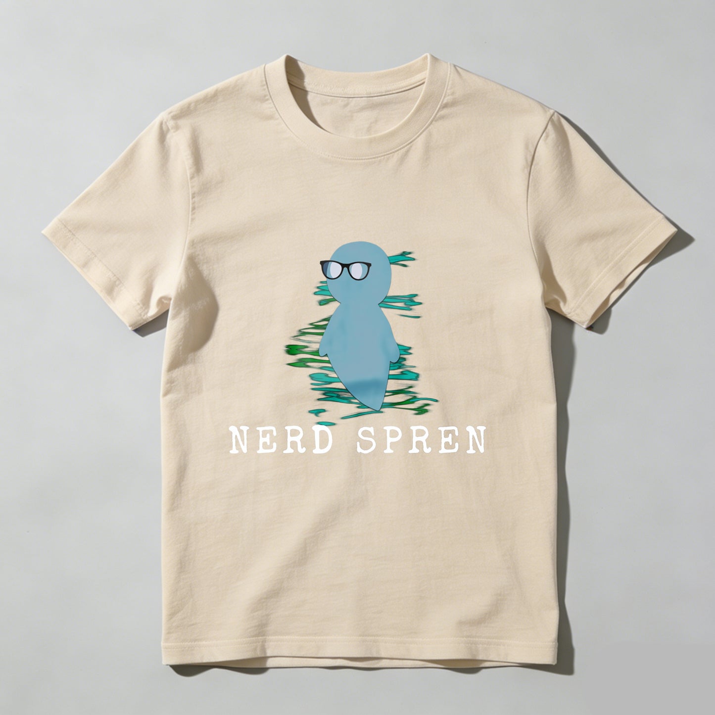 Wardrobecart Nerd Spren With Glasses And Water Ripple Effect Unisex Classic T-shirt