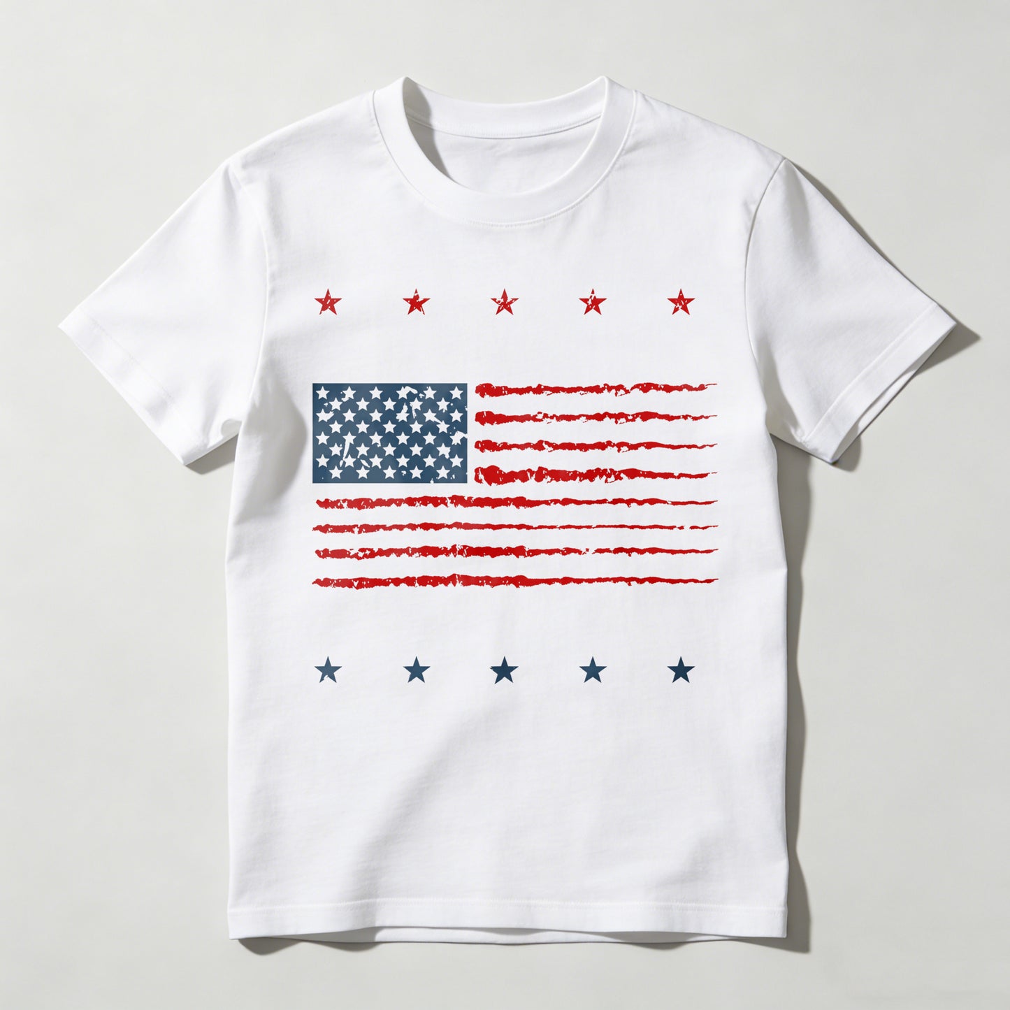 American Flag Design With Stars And Stripes T-shirt