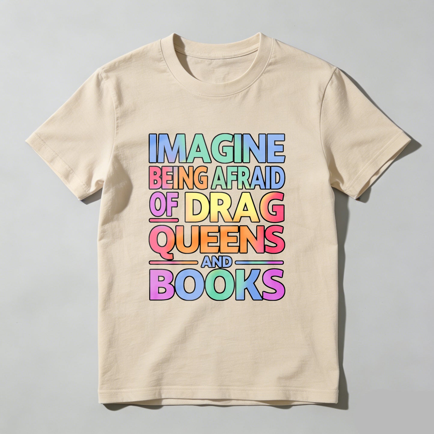 Wardrobecart Imagine Being Afraid Of Drag Queens And Books Unisex Classic T-shirt
