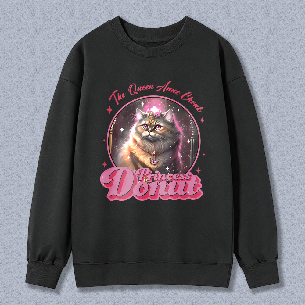 Wardrobecart Cat Princess Dorut The Queen Anne Chant Unisex Classic Sweatshirt