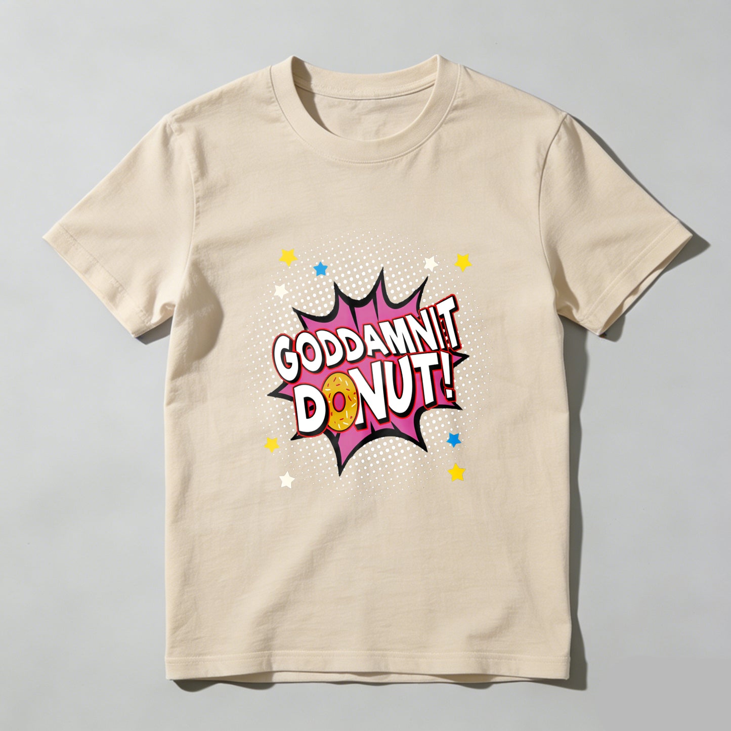 Wardrobecart Godamnit Donut Comic Style Print Unisex Classic T-shirt