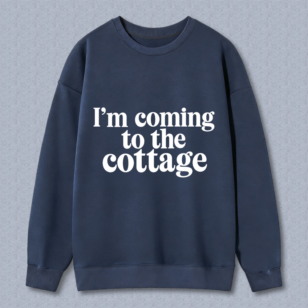 Wardrobecart Im Coming To The Cottage Unisex Classic Sweatshirt