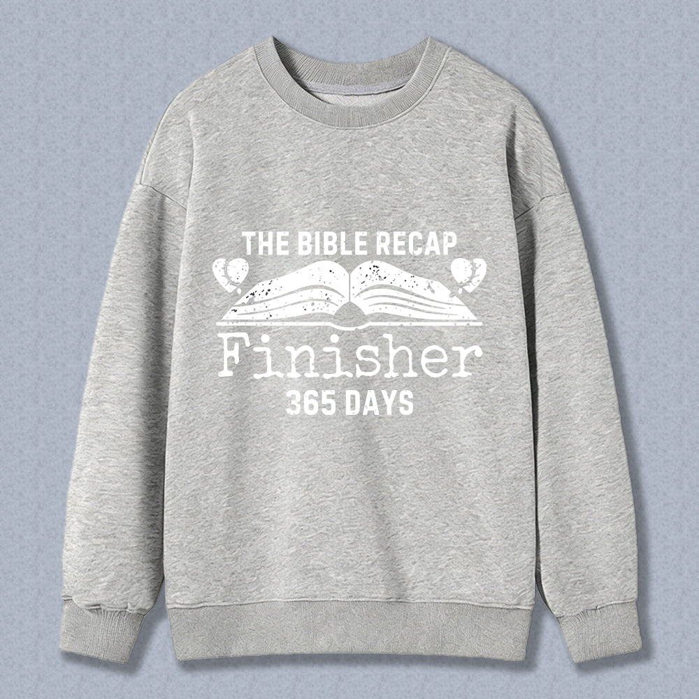 Wardrobecart The Bible Recap Finisher 365 Days Unisex Classic Sweatshirt