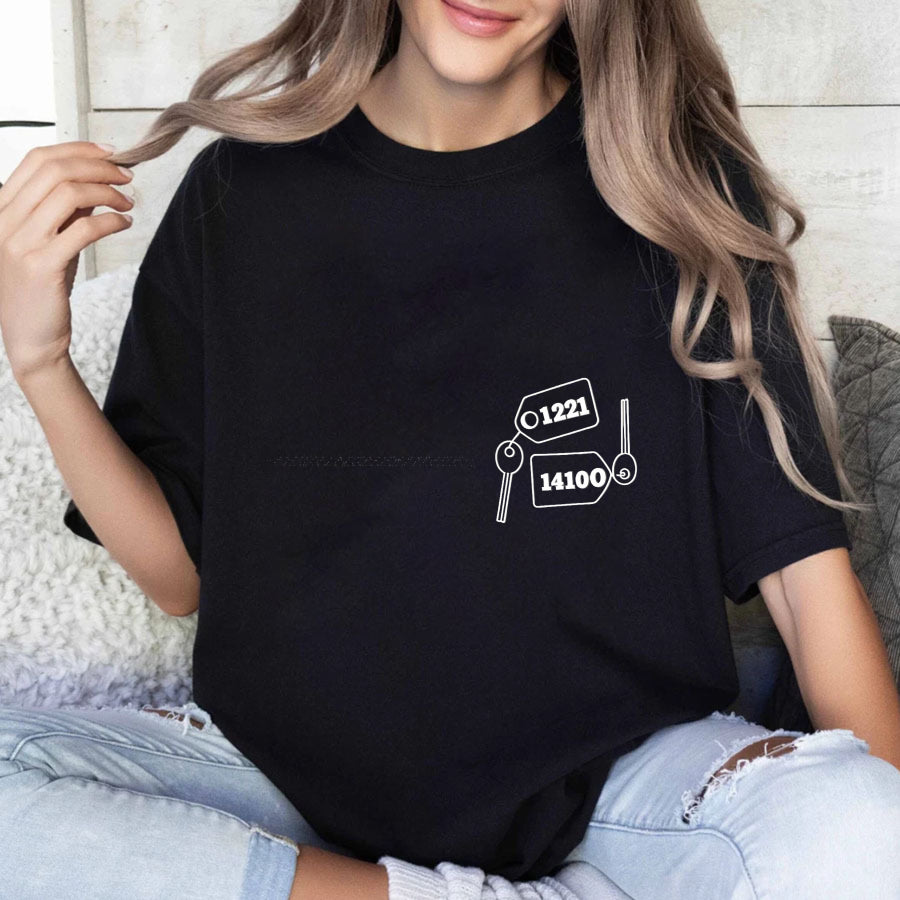 Wardrobecart Key Tags With Numbers And Keys Unisex Classic T-shirt